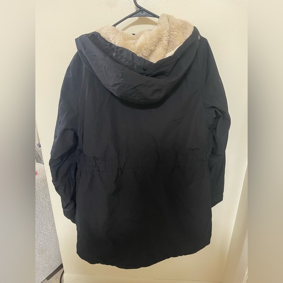 ✨Royal Matrix Black Fur Lined Coat Size 12 - Picture 13 of 16